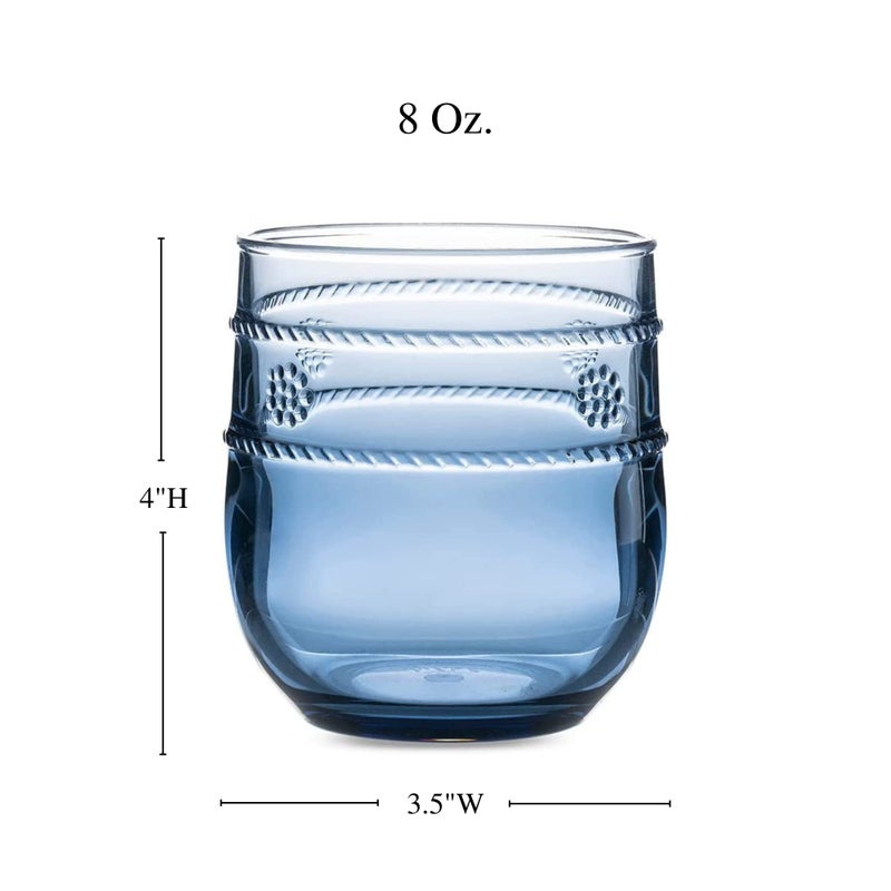 Juliska Isabella Acrylic Small Tumbler - Blue - Image 5